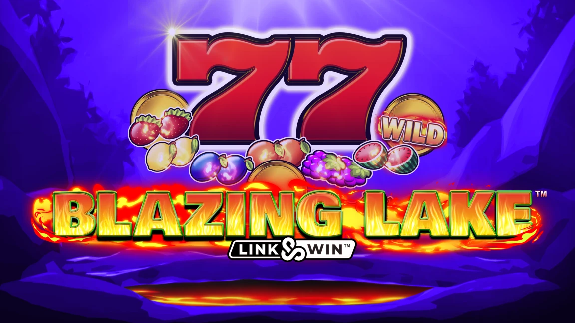 The promotional header for Blazing Lake Link & Win™, an online slot game on Betty.ca.