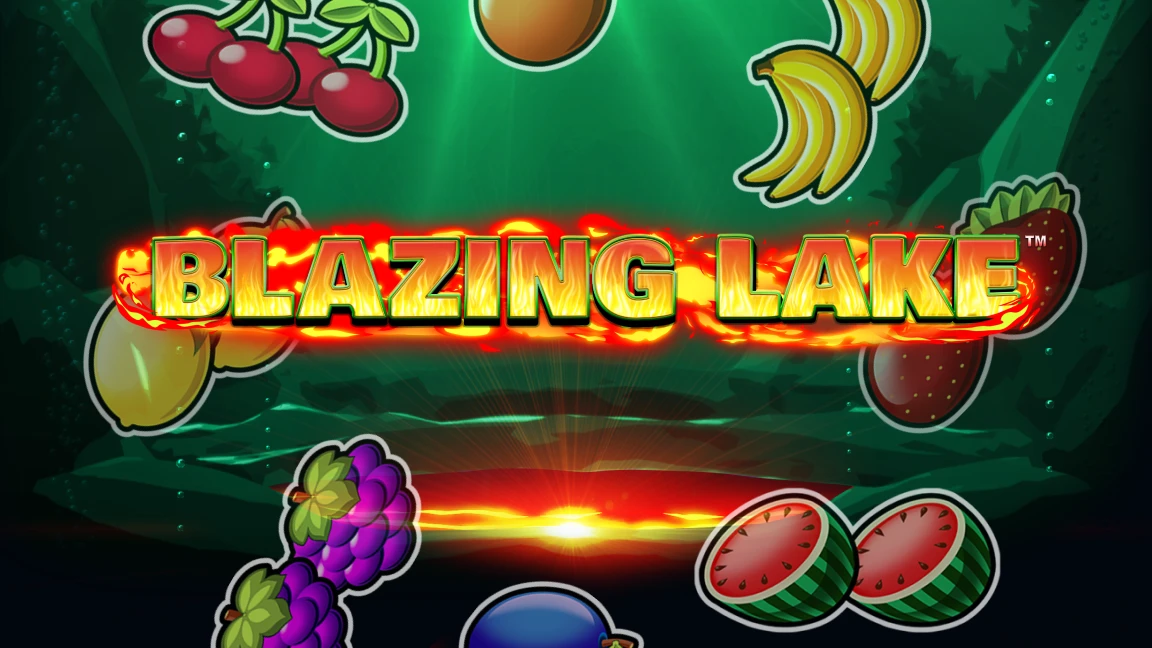 The promotional header for Blazing Lake, an online slot game on Betty.ca.
