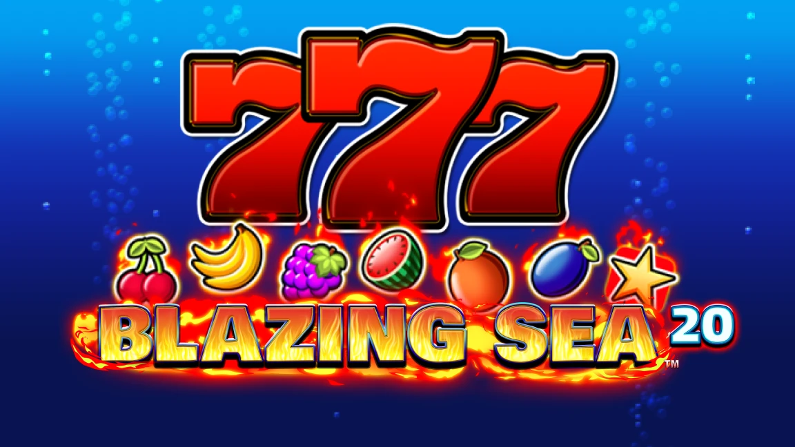 The promotional header for Blazing Sea 20 ™, an online slot game on Betty.ca.