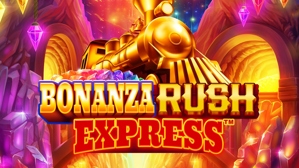 The promotional header for Bonanza Rush Express™, an online slot game on Betty.ca.