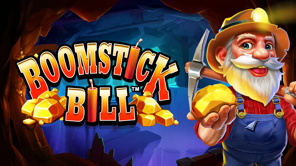 The promotional header for Boomstick Bill™, an online slot game on Betty.ca.