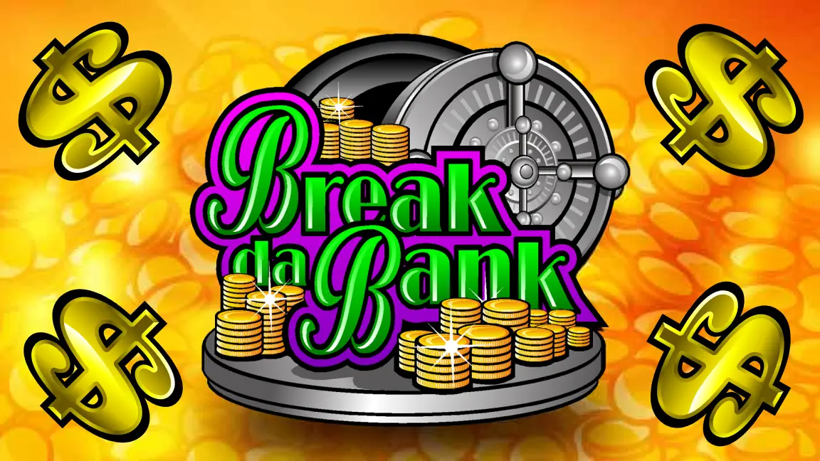 The promotional header for Break da Bank, an online slot game on Betty.ca.