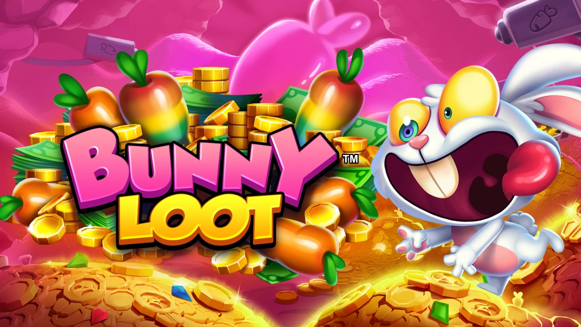 The promotional header for Bunny Loot™, an online slot game on Betty.ca.