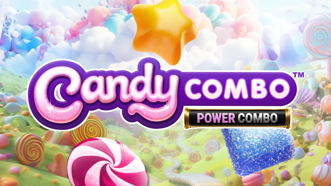 The promotional header for Candy Combo™, an online slot game on Betty.ca.