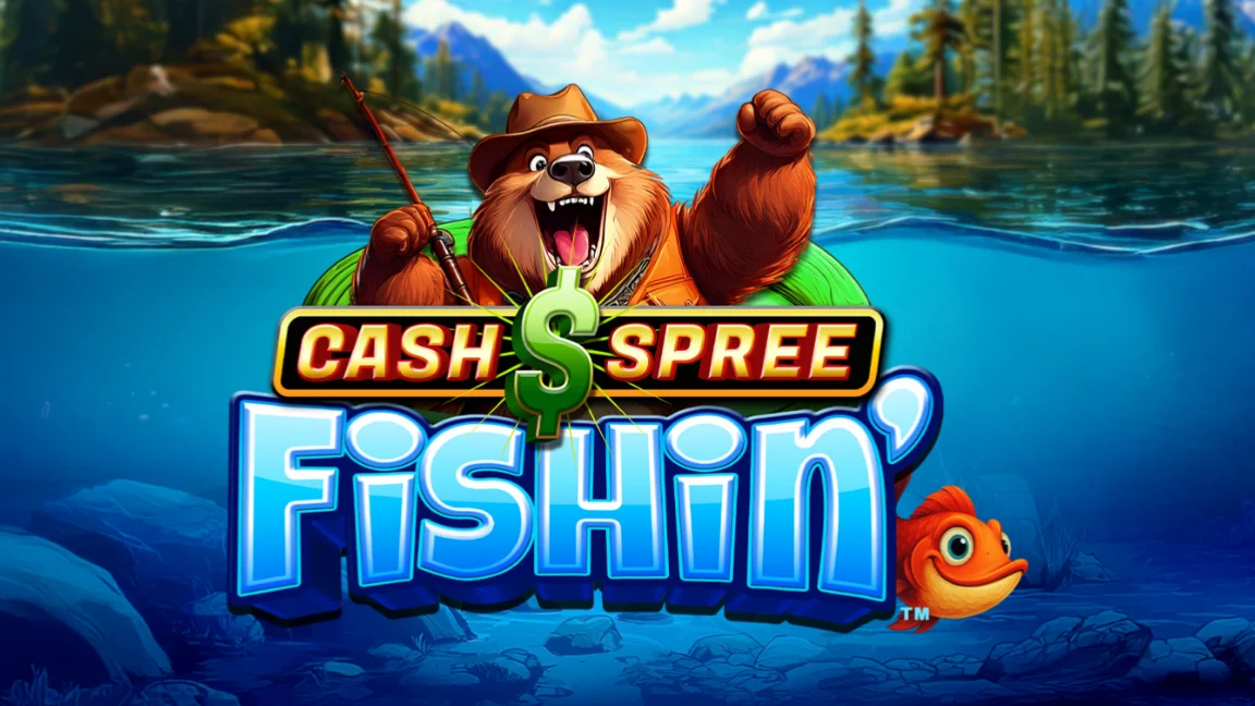 The promotional header for Cash Spree Fishin'™, an online slot game on Betty.ca.