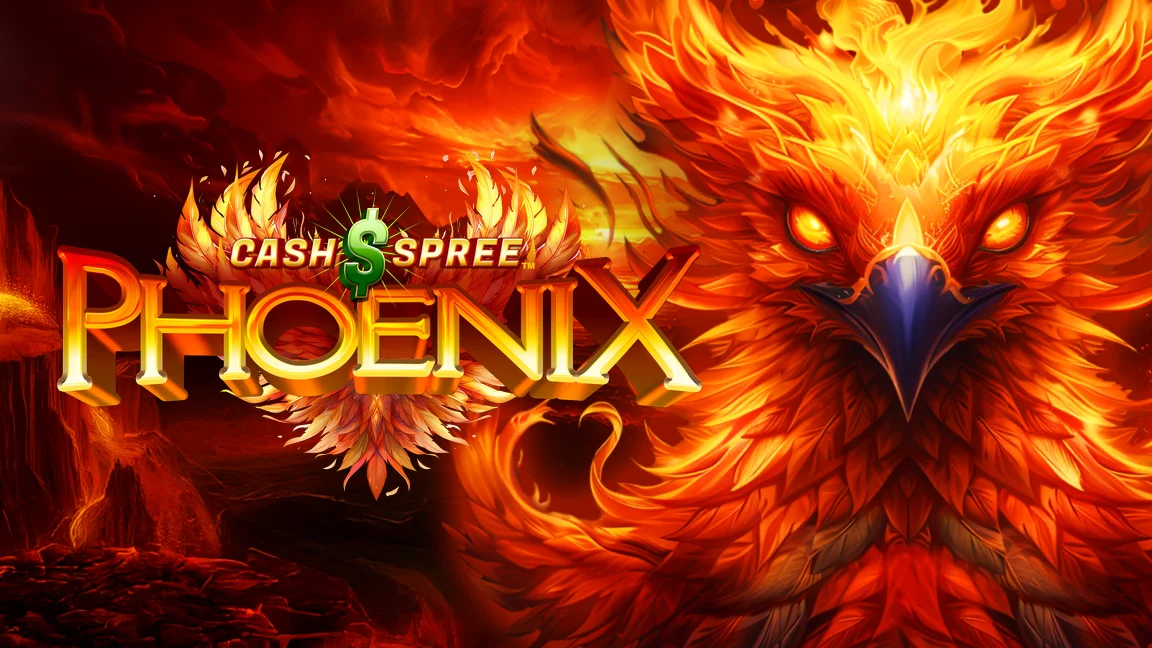 The promotional header for Cash Spree Phoenix™, an online slot game on Betty.ca.