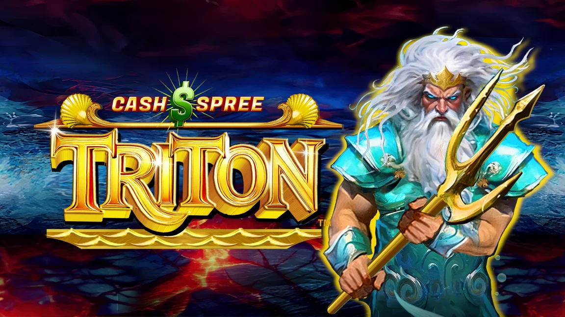 The promotional header for Cash Spree Triton™, an online slot game on Betty.ca.