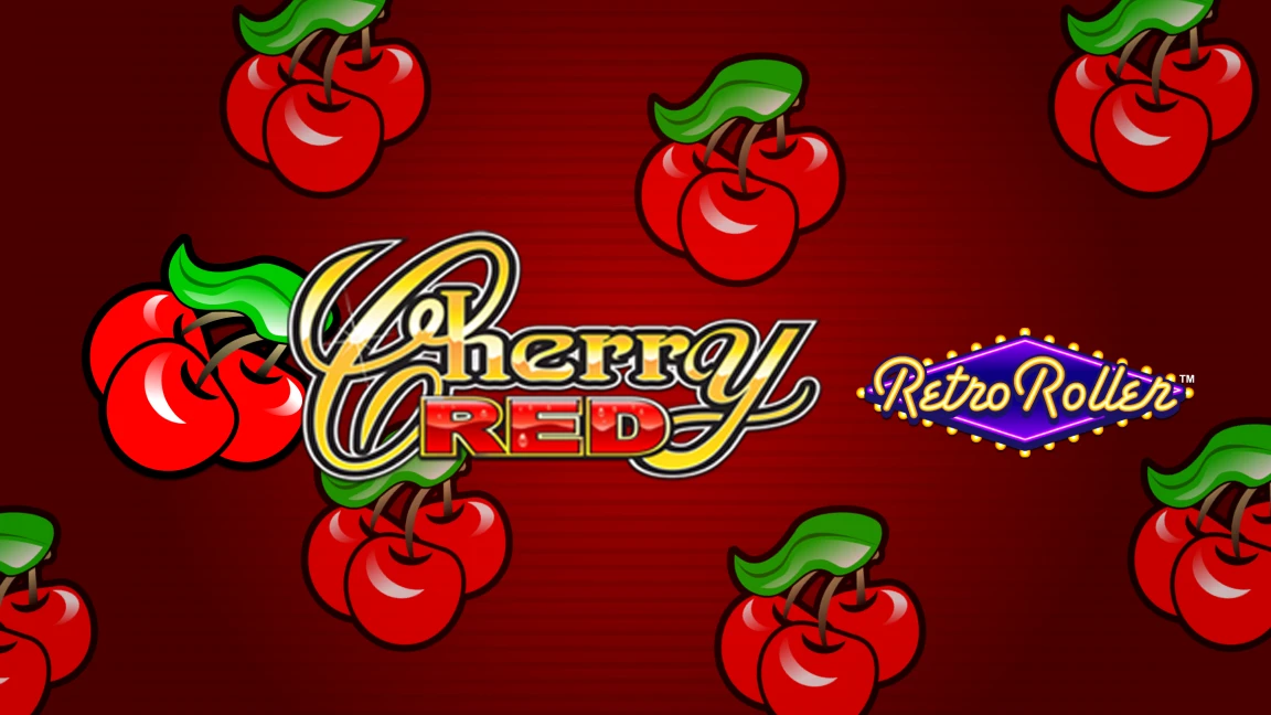 The promotional header for Cherry Red Retro Roller™, an online slot game on Betty.ca.