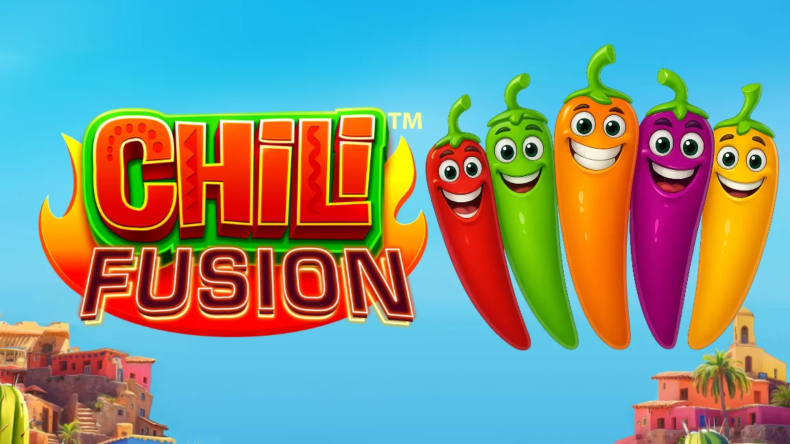 The promotional header for Chili Fusion™, an online slot game on Betty.ca.