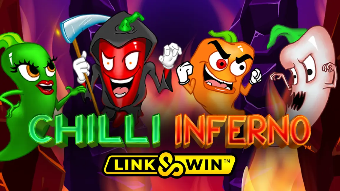 The promotional header for Chilli Inferno™, an online slot game on Betty.ca.