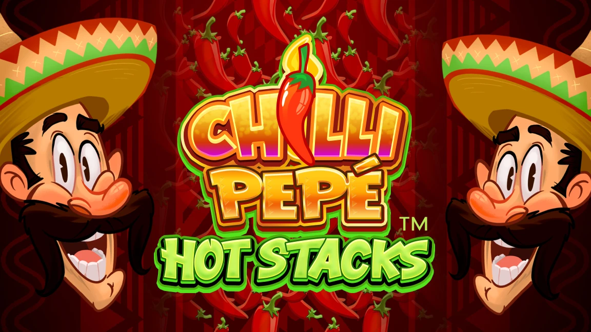 The promotional header for Chilli Pepe™ Hot Stacks, an online slot game on Betty.ca.