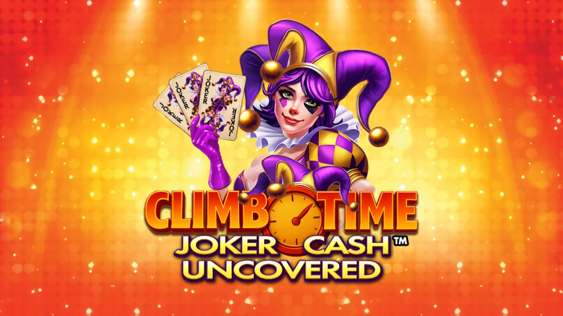The promotional header for Climb Time Joker Cash Uncovered™, an online slot game on Betty.ca.