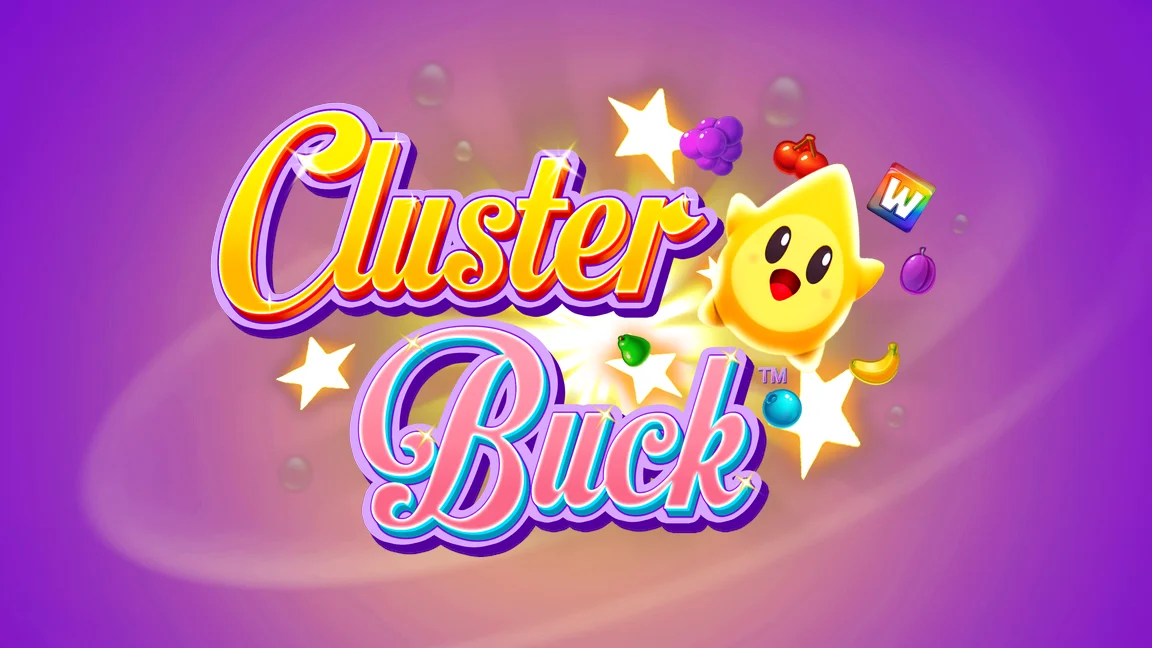 The promotional header for ClusterBuck, an online slot game on Betty.ca.