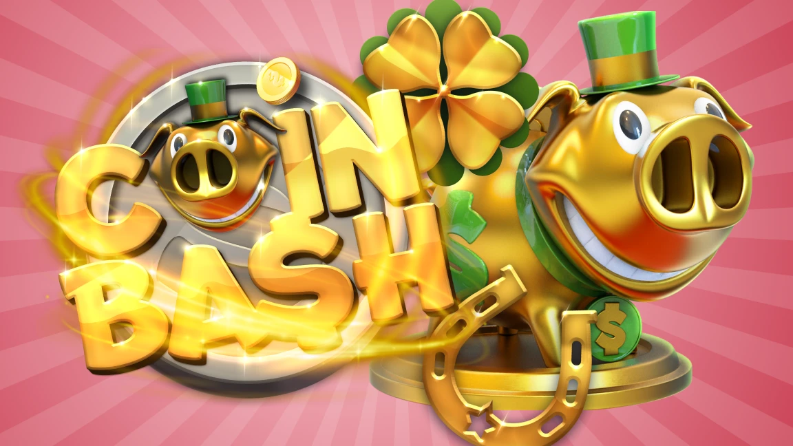 The promotional header for Coin Bash, an online slot game on Betty.ca.