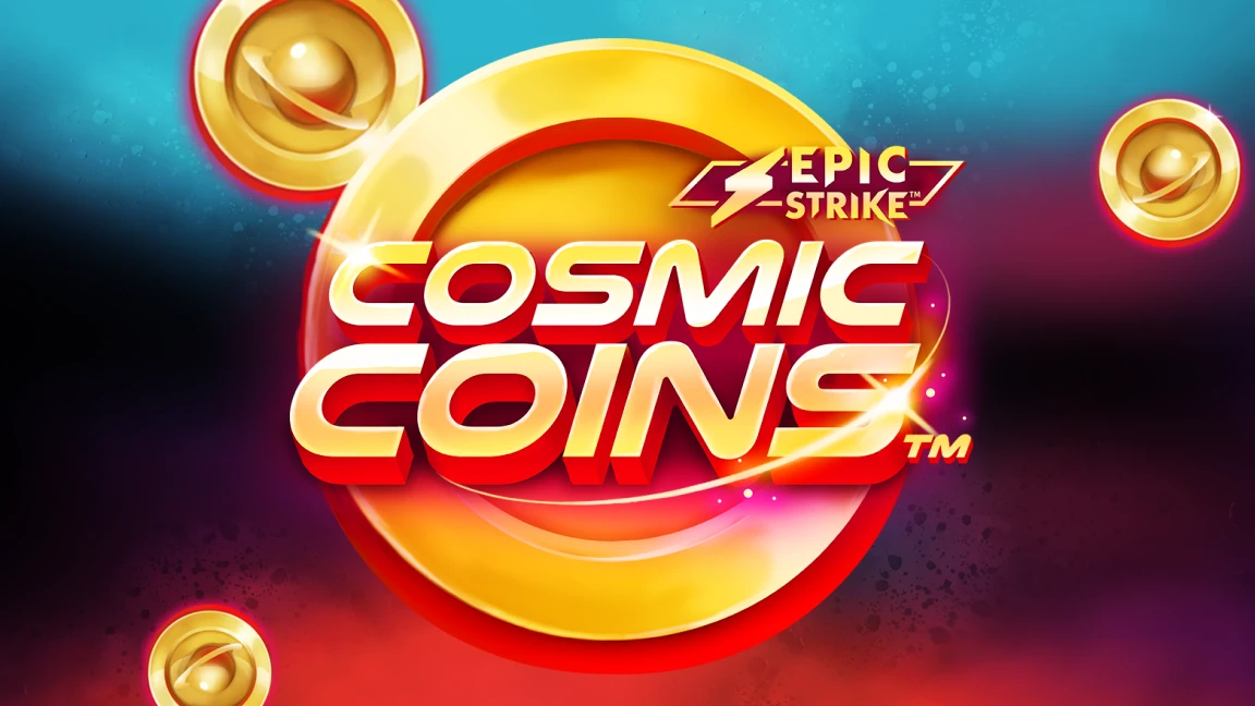 The promotional header for Cosmic Coins™, an online slot game on Betty.ca.