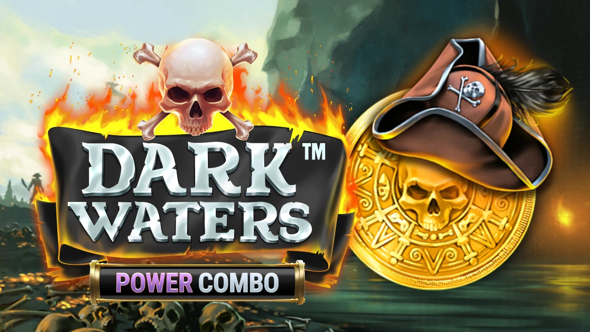 The promotional header for Dark Waters Power Combo™, an online slot game on Betty.ca.