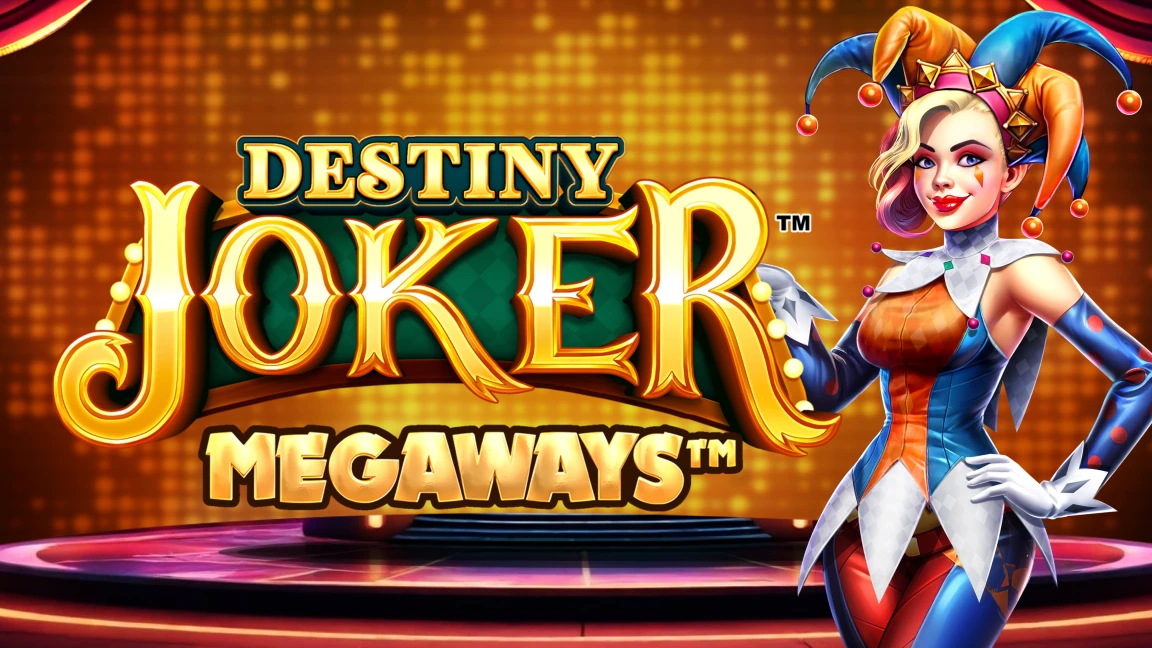 The promotional header for Destiny Joker™ Megaways™, an online slot game on Betty.ca.