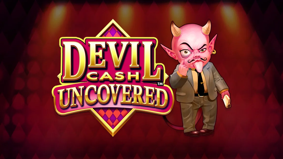 The promotional header for Devil Cash Uncovered™, an online slot game on Betty.ca.