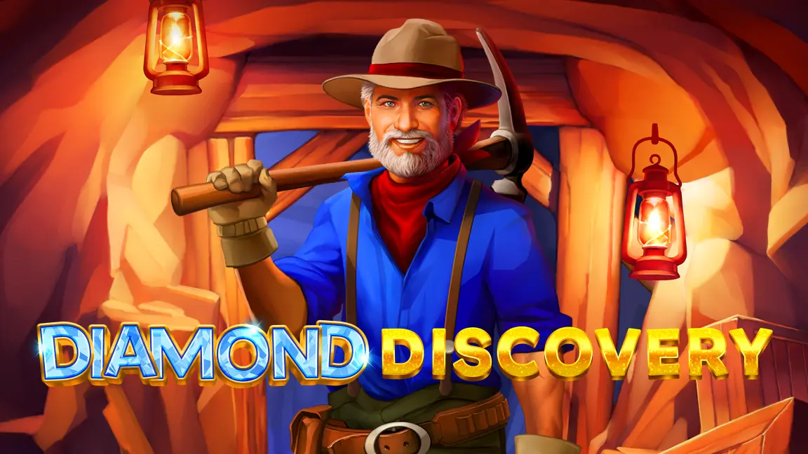 The promotional header for Diamond Discovery, an online slot game on Betty.ca.