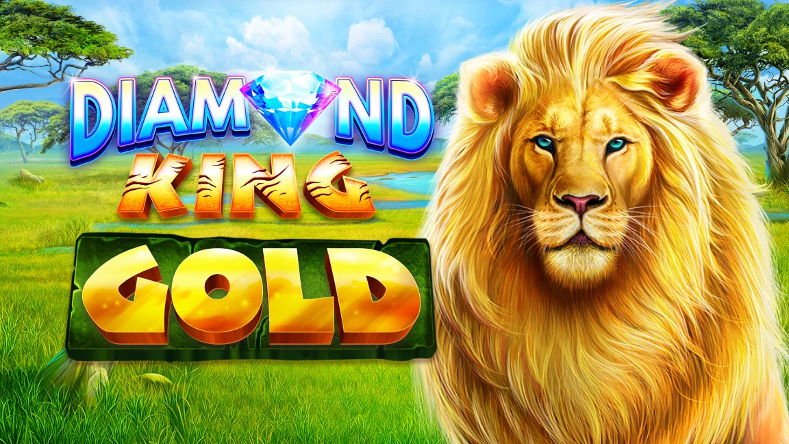 The promotional header for Diamond King Gold, an online slot game on Betty.ca.
