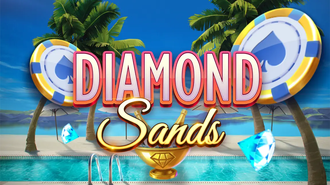 The promotional header for Diamond Sands, an online slot game on Betty.ca.