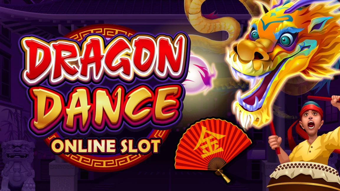 The promotional header for Dragon Dance, an online slot game on Betty.ca.