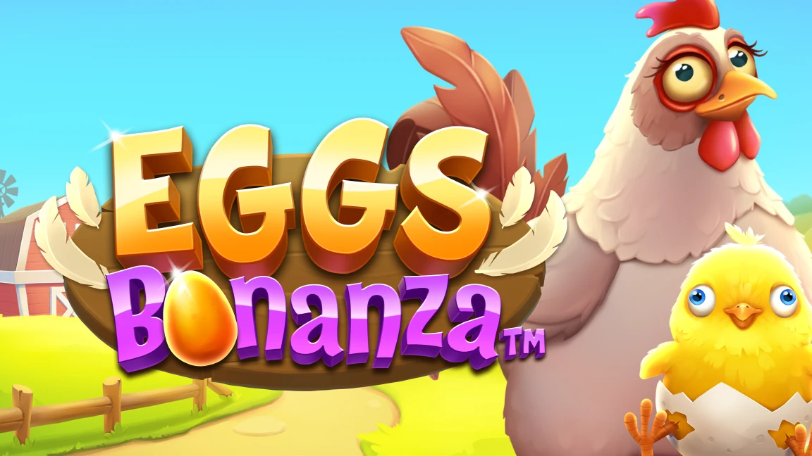 The promotional header for Eggs Bonanza™, an online slot game on Betty.ca.