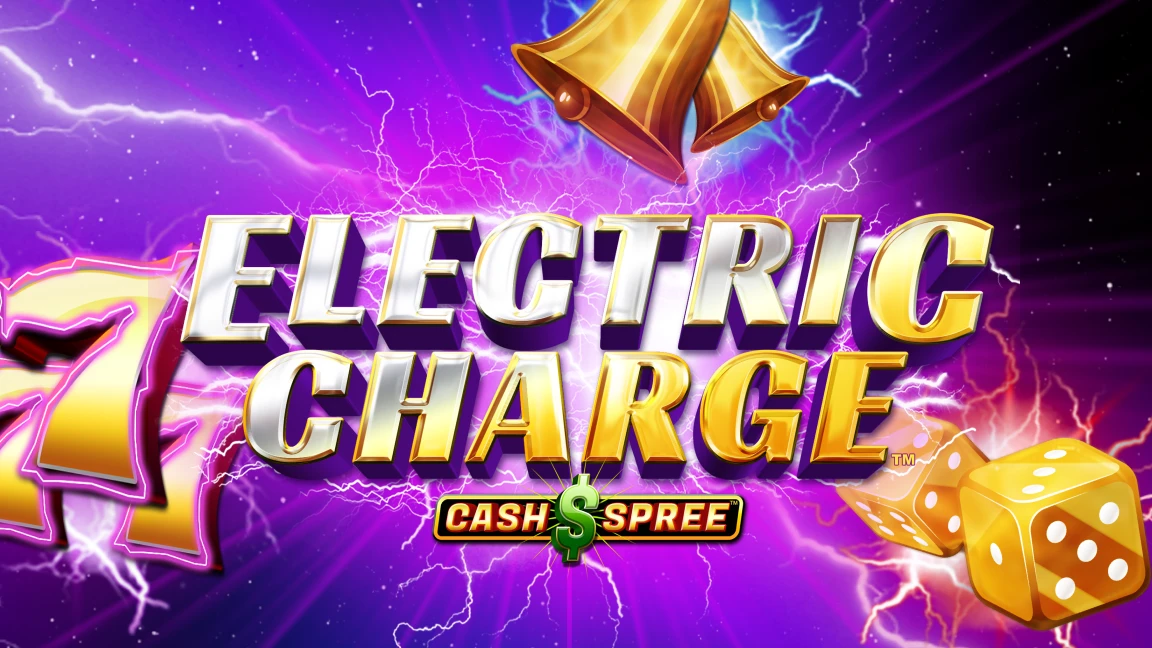 The promotional header for Electric Charge™, an online slot game on Betty.ca.