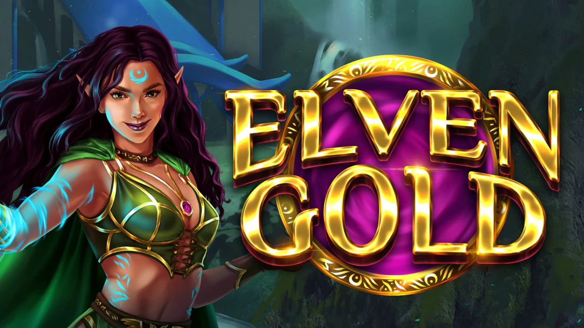 The promotional header for Elven Gold, an online slot game on Betty.ca.