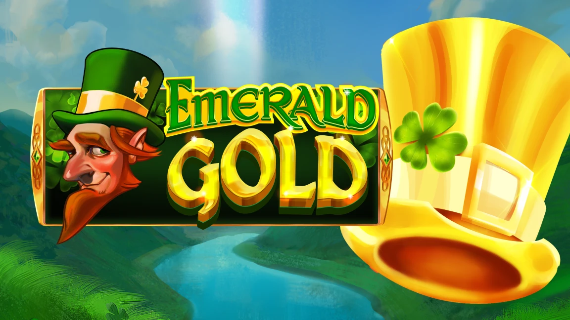 The promotional header for Emerald Gold, an online slot game on Betty.ca.