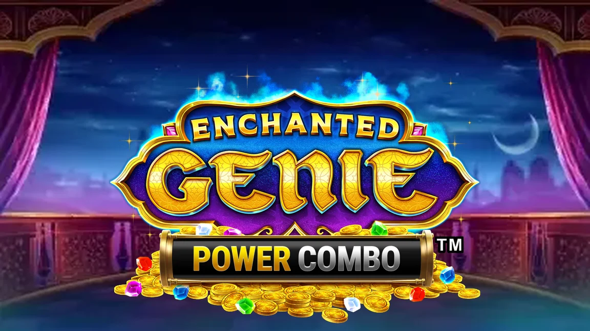 The promotional header for Enchanted Genie Power Combo™, an online slot game on Betty.ca.