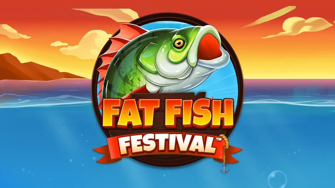 The promotional header for Fat Fish Festival™, an online slot game on Betty.ca.