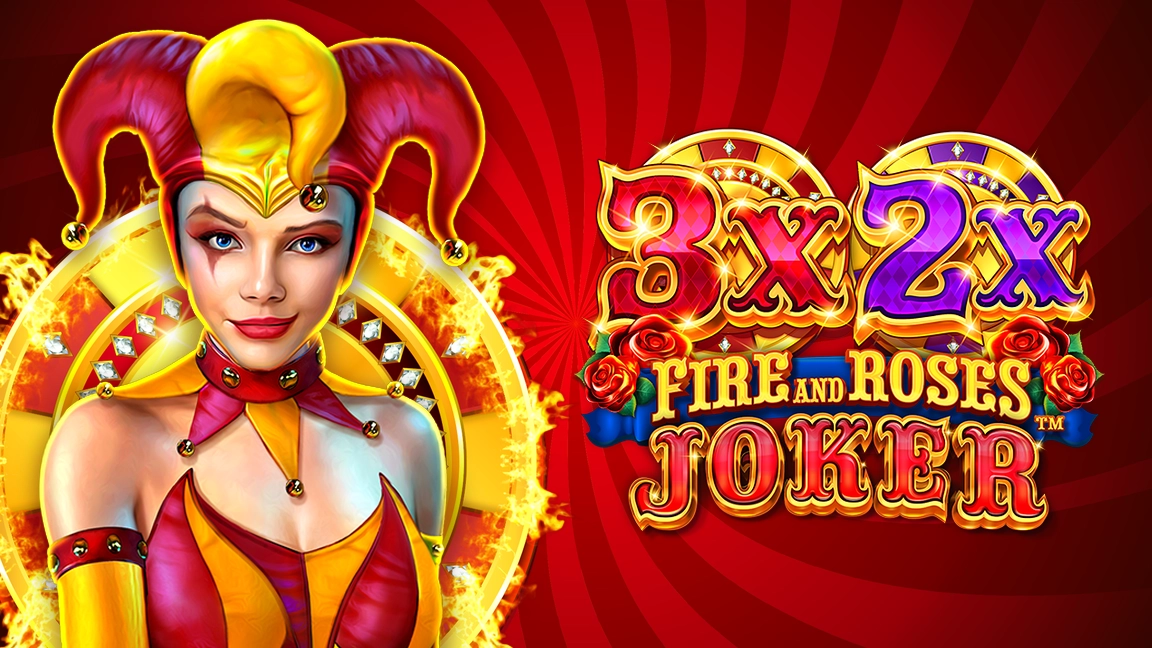 The promotional header for 3x 2x Fire And Roses Joker™, an online slot game on Betty.ca.