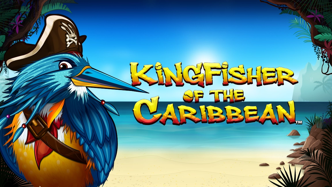 The promotional header for Kingfisher of the Caribbean™, an online slot game on Betty.ca.