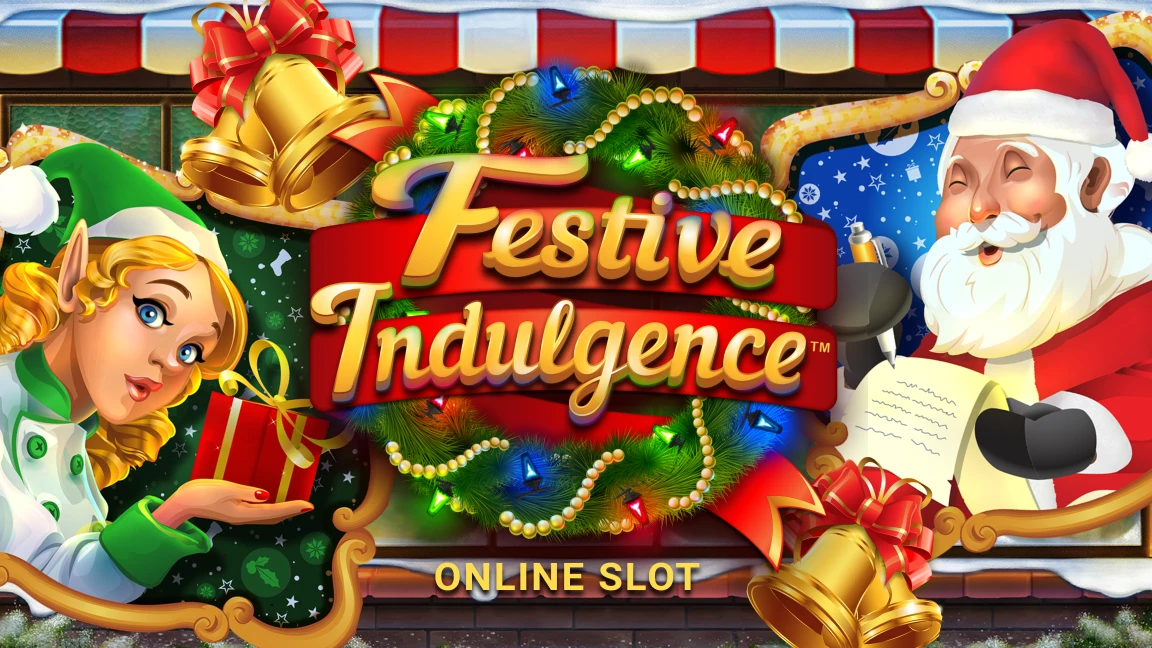 The promotional header for Festive Indulgence, an online slot game on Betty.ca.