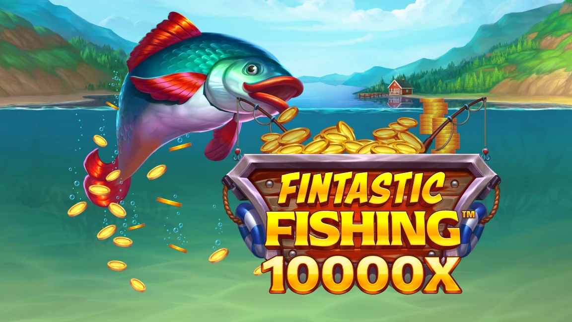 The promotional header for Fintastic Fishing™, an online slot game on Betty.ca.