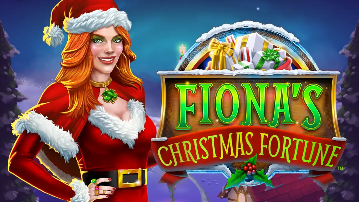The promotional header for Fiona’s Christmas Fortune™, an online slot game on Betty.ca.