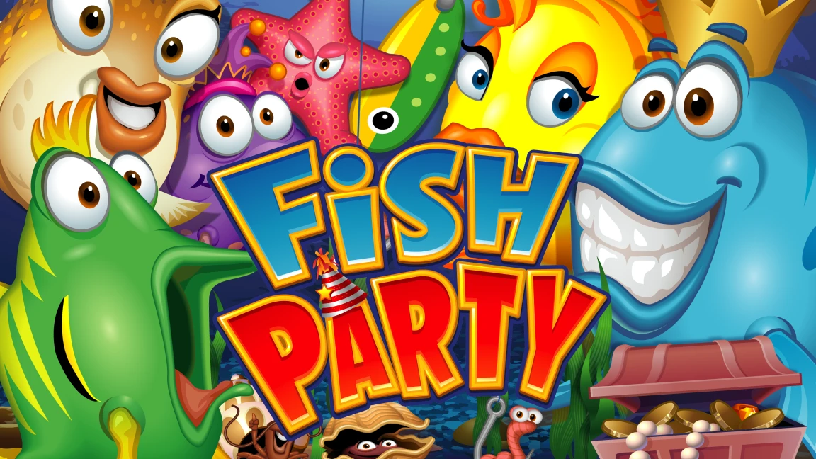The promotional header for Fish Party, an online slot game on Betty.ca.