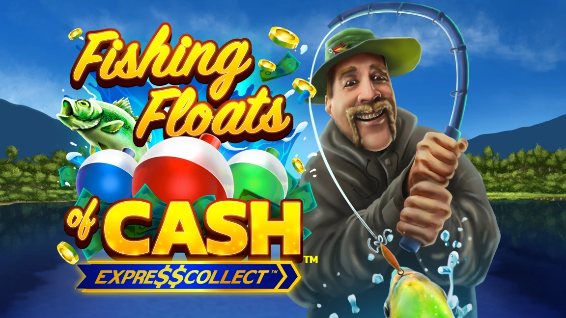 The promotional header for Fishing Floats of Cash™, an online slot game on Betty.ca.