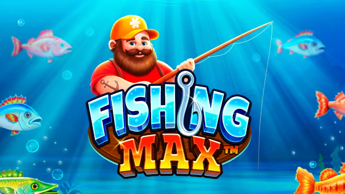 The promotional header for Fishing Max, an online slot game on Betty.ca.