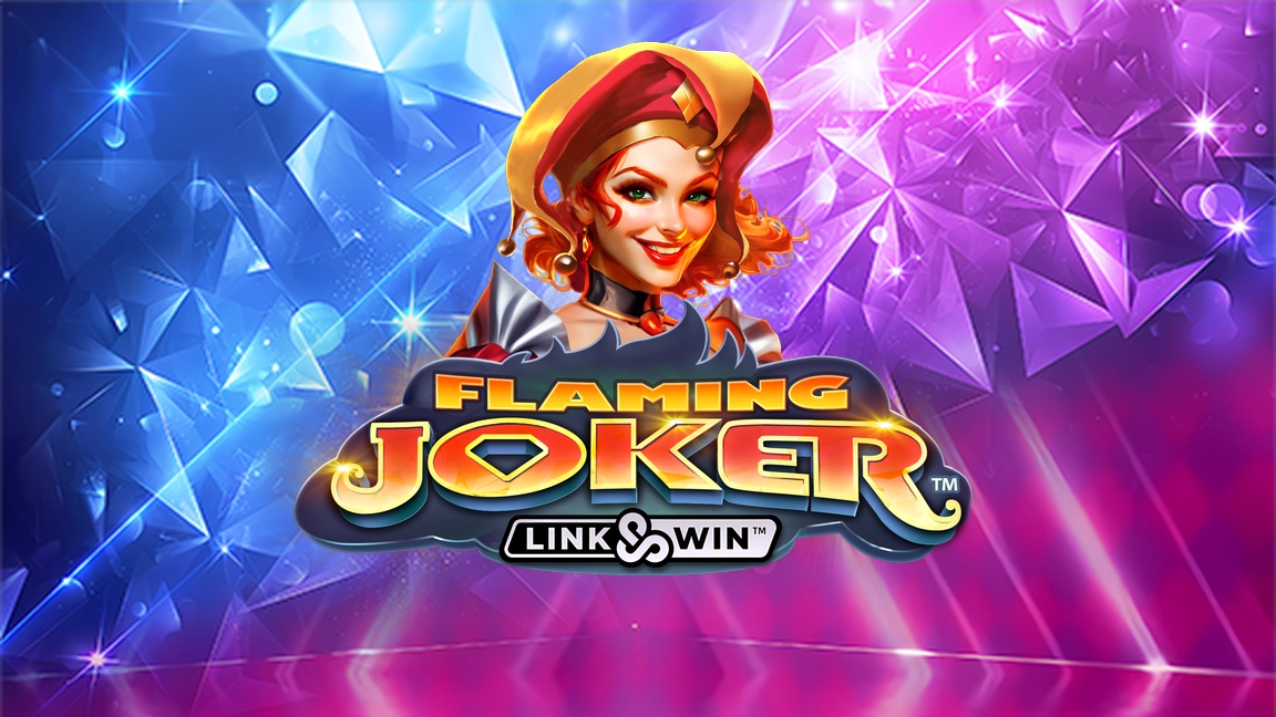 The promotional header for Flaming Joker Link & Win, an online slot game on Betty.ca.