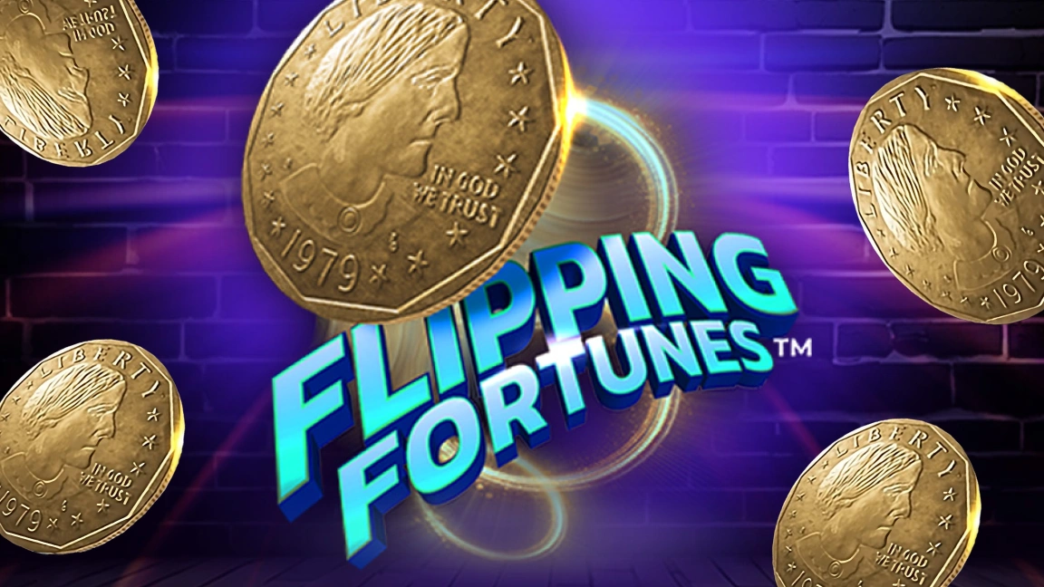 The promotional header for Flipping Fortunes™, an online slot game on Betty.ca.