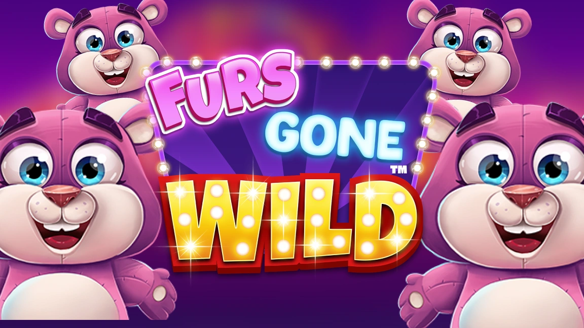 The promotional header for Furs Gone Wild™, an online slot game on Betty.ca.