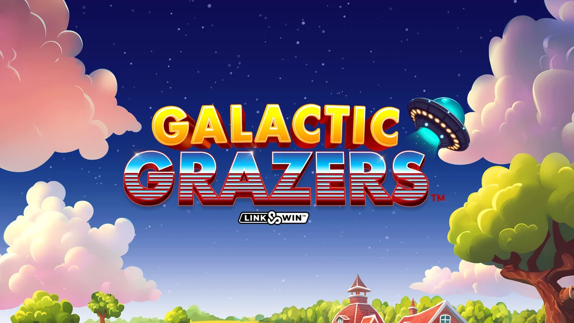 The promotional header for Galactic Grazers™, an online slot game on Betty.ca.