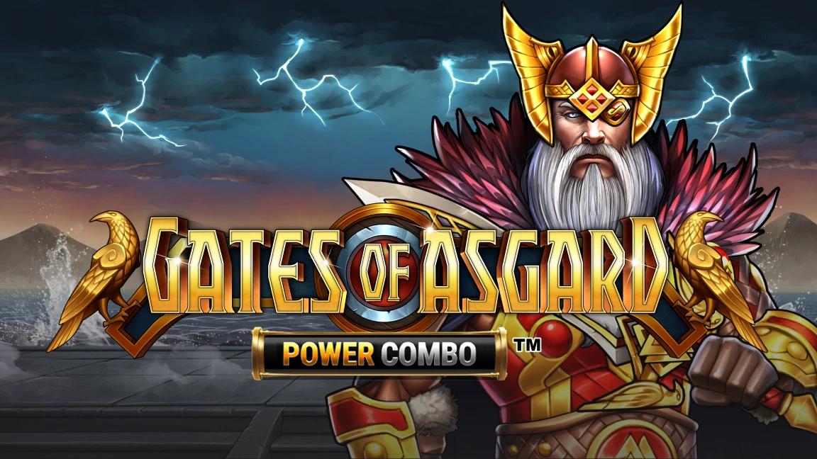 The promotional header for Gates of Asgard Power Combo™, an online slot game on Betty.ca.