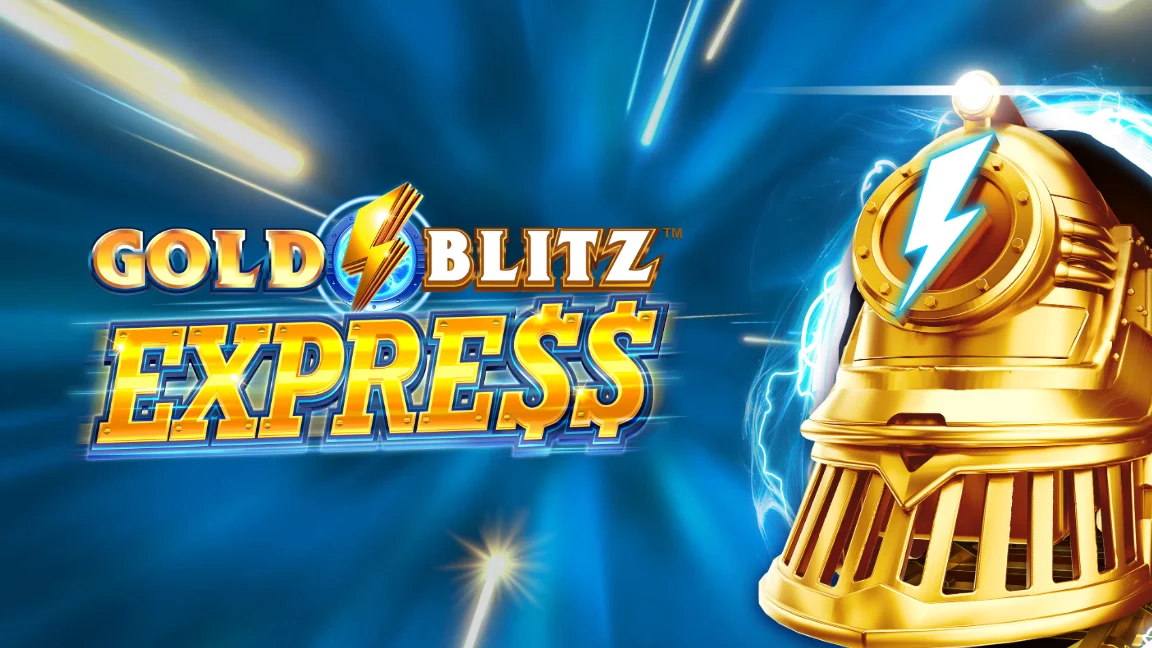 The promotional header for Gold Blitz Express, an online slot game on Betty.ca.