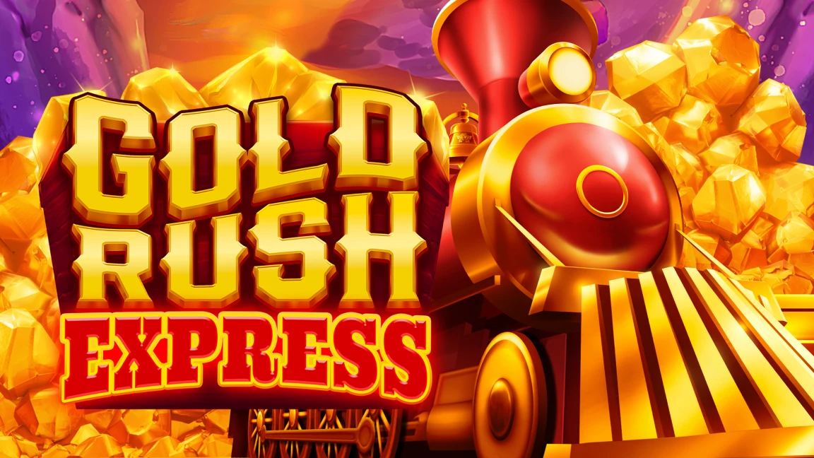 The promotional header for Gold Rush Express, an online slot game on Betty.ca.