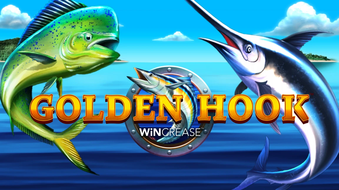 The promotional header for Golden Hook™, an online slot game on Betty.ca.