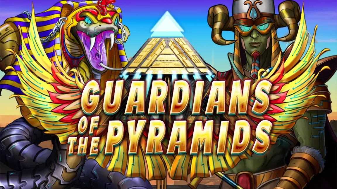 The promotional header for Guardians of the Pyramids, an online slot game on Betty.ca.