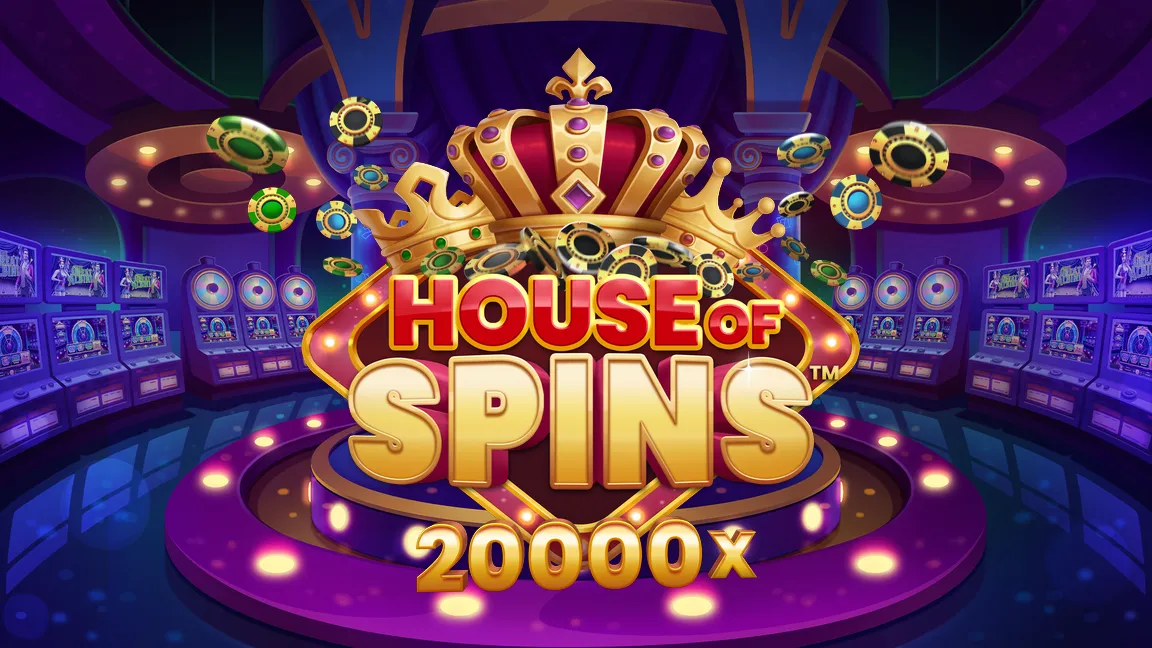 The promotional header for House of Spins, an online slot game on Betty.ca.